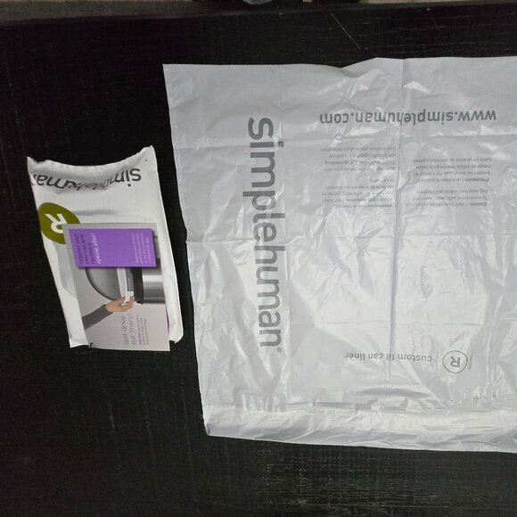SimpleHuman 10L Silver Slim Open Can- Finished. With Trial liners. - Picture 5 of 5